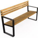 Banca parc cu spatar - Model 01