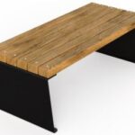 Banca parc fara spatar - Model 03