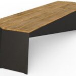 Banca parc fara spatar - Model 04