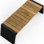 Banca parc fara spatar - Model 06