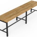 Banca parc fara spatar - Model 07