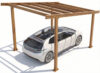 Structura lemn stratificat carport auto, 1 loc - imagine 3